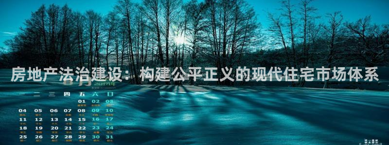新宝5娱乐注：房地产法治建设：构建公平正义的现代住宅市场体系
