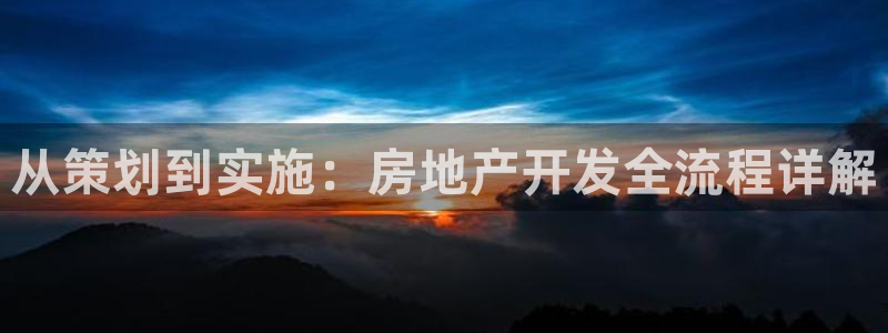 新宝5褚74OOO5：从策划到实施：房地产开发全流程详解