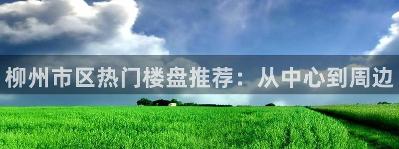 新宝5直属：柳州市区热门楼盘推荐：从中心到周边