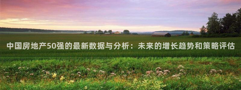 新宝5登陆地址：中国房地产50强的最新数据与分析：未来的增长