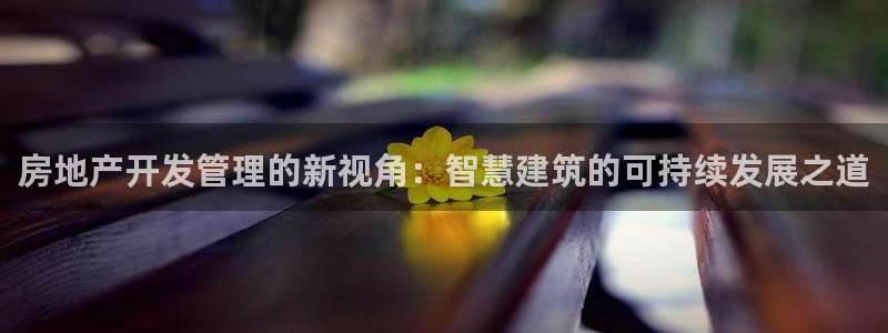 新宝5官方网站：房地产开发管理的新视角：智慧建筑的可持续发展